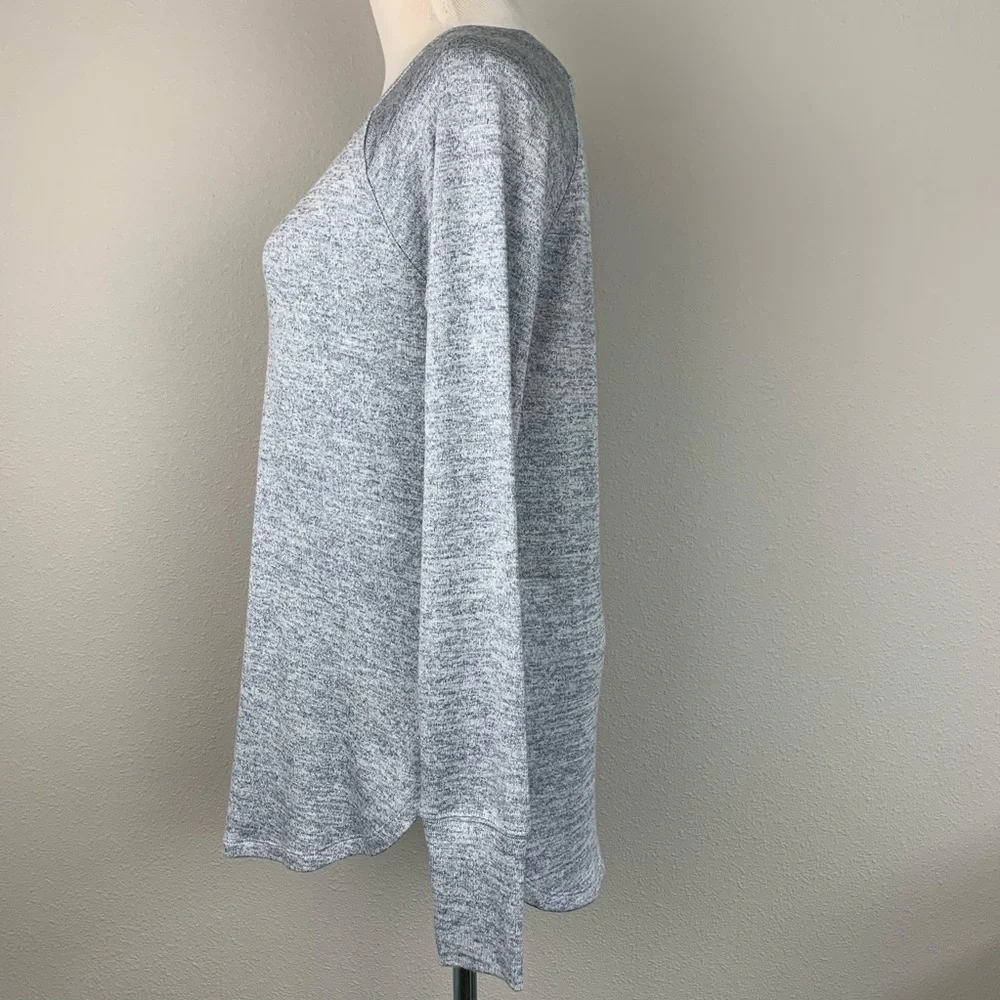 Athleta‎ Pose Tee Heathered Grey Long Sleeve Yoga Top Small 348831-06